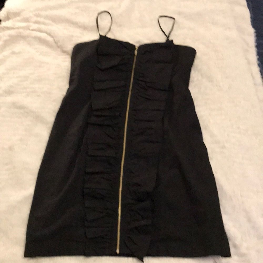 Sexy ruffle black Kensie dress